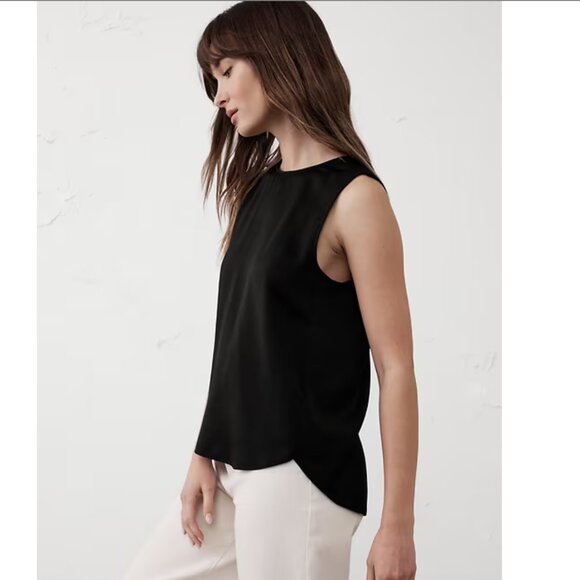 Banana Republic Factory Shell Tank, washable silk, NWT - Picture 2 of 7